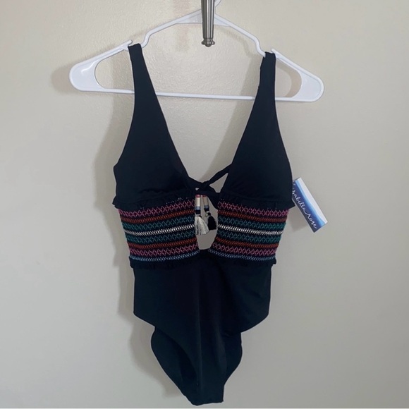 NEW Isabella Rose Smocked One-Piece Swimsuit – Size Small – $160 Retail! - Picture 2 of 5